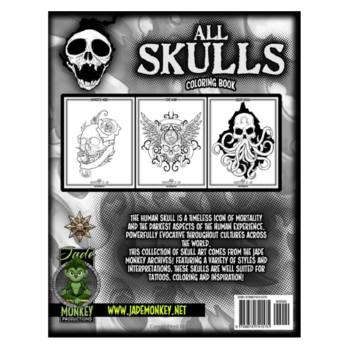 All Skulls: Coloring Book